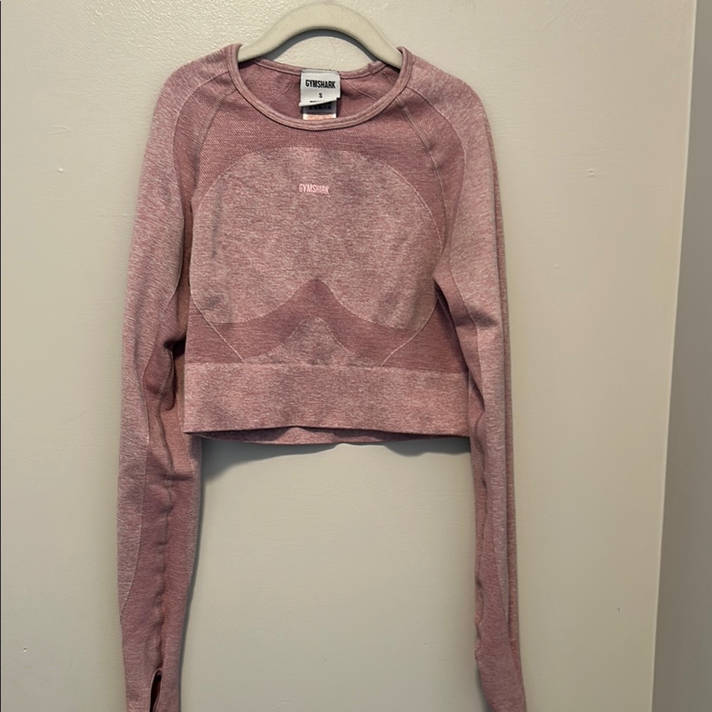 Gym shark Flex Sports Long Sleeve Crop Top Size Small